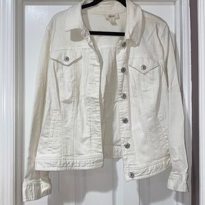 White Jean Jacket - XL